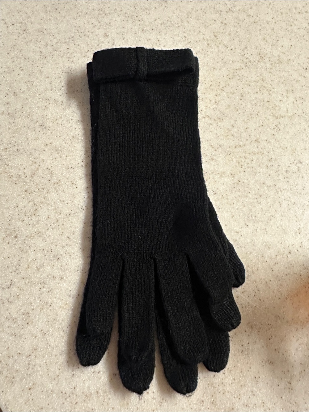 Banana Republic Black Five-Toe Gloves